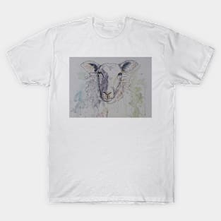 Sheep line drawing T-Shirt